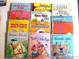 Thirteen Little Golden Books, titles include Donald Duck's Sailboat; Dumbo; Peter Pan and Wendy;