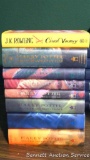 Harry Potter books volumes 1 through 7, plus J.K. Rowling's The Casual Vacancy