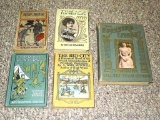 Five antique books with copyright dates back to 1902. Titles include The Speaker's Library Sunshine