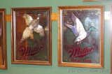 Two Miller High Life mirrors, Pheasant and Drake Mallard. Approx. 20