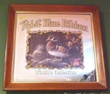 Pabst Blue Ribbon 1990 Wood Ducks Third in Series mirror. Frame is approx. 15