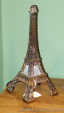 Eiffel Tower lamp is cast metal and stands over 13