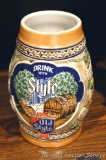 1983 Old Style Limited Edition stein stands 6-3/8