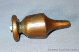 Unique plumb bob is copper plated cast iron and is 3-1/4
