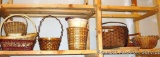 Nice variety of baskets large and small as pictured. Largest is approx. 21