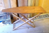 Cute little wooden ironing board stands 21-1/2