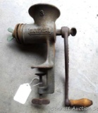 Antique Universal No. 3 meat grinder is approx. 12