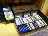 Cassette tapes including one organizer and one three drawer organizer. Tapes include Fleetwood Mac,