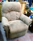 Nice microfiber recliner is in good overall condition with no rips or tears in upholstery. Needs a