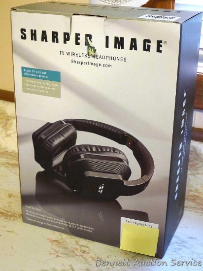 Sharper Image tv wireless headphones. Appear to be new.