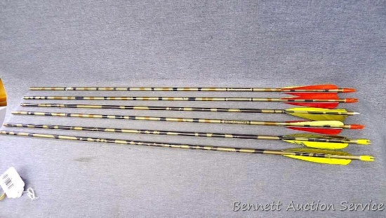 Six Easton 2117 Game Getter arrows.