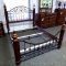 Ashley Signature queen size headboard, footboard and rails. Model B429. Headboard is approx. 62