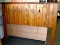 Chequamegon Presque Isle queen headboard with bear and tree cut outs. Amish built.