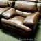 Leather Italia Chair, Baron Brown. Matches lots 905, 915 and 916.