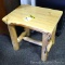 Best Craft log end table, Model RC1109. Built in American