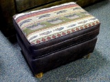 Best Craft ottoman, River Run Moss. Matches lot 894.