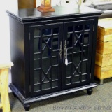 Coast to Coast black 2 door cabinet, Model 46240. 36