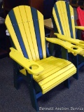Sunnyside Poly Green Bay Packer Adirondack outside chair. Amish built. Composite and Stainless