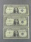 Two 1957-A and one 1957-B silver certificates. We pulled these from the pile because of their