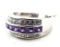 Seller's description states 'purple amethyst cz ring/band, size 10'.