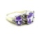 Seller's description states 'purple amethyst cz ring/band, size 8'.