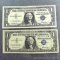 Two 1957 $1.00 silver certificates (currency).