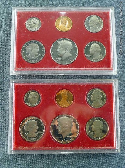 1980 & 1981 U.S. Proof Sets.