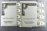 2) Two Dollar U.S. Currency Editions, each one has four bills.