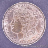 1891-CC Carson City Morgan silver dollar, conservatively graded EF
