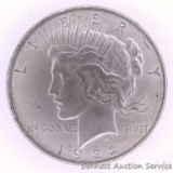 1923 D Peace silver dollar