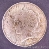 1924 D Peace silver dollar