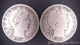 1907, 1915 Barber or Liberty head silver half dollar