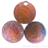 1884, 1885, 1907 Indian head cents