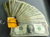 Fat wad of 1963 and 1963-B $1 bills, 139 total. If you like reading, Google up 1963 currency and the