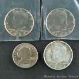 1988 half dollars, mint marks P & D; 1964 Silver half; 1979 Susan B. Anthony dollar.