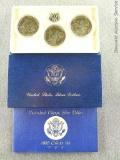 1983 P.D.S. uncirculated Olympic silver dollars.