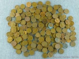 583 grams wheat cents, dated back to 1941 including some steels.