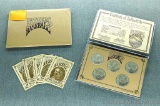 Fathers of Baseball 5 coin set.