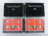 1980 & 1982 U.S. proof sets.