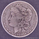 1900 O Morgan silver dollar.