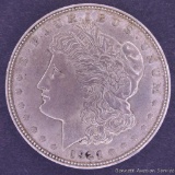 1921 D Morgan silver dollar.