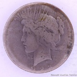 1923 S Peace silver dollar.
