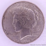 1934 D Peace silver dollar.