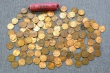 Handful and partial roll of 1960D Lincoln Memorial Cent, Seller's note on roll states small date