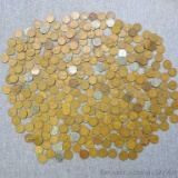 Approx. 1100 grams unsearched wheat pennies, some steel