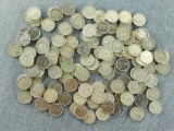 121 Canadian dimes (silver, spot checked pre-1968)