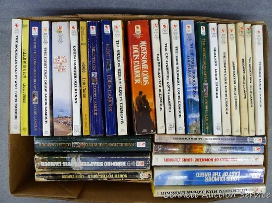 Nice assortment of Louis L'Amour books incl. North to the Rails, The Walking Drum, The Lonesome