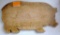 Pig cutting board is approx. 14-1/2