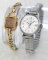 Hyde Park Swiss made ladies watch sets, winds, and runs. Ladies Timex wind up wrist watch with date