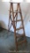 Classic six foot step ladder is great for decorating or fair for using. A little wobbly with